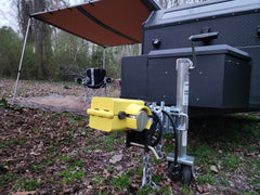 secured vintage trailer works camper